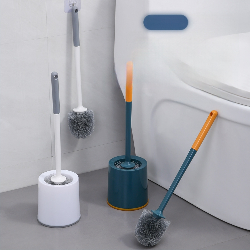 Four Seasons seinale kinnitatav WC-harja, pikk käepide, puurimata, plastikust