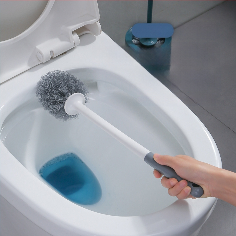 Four Seasons seinale kinnitatav WC-harja, pikk käepide, puurimata, plastikust