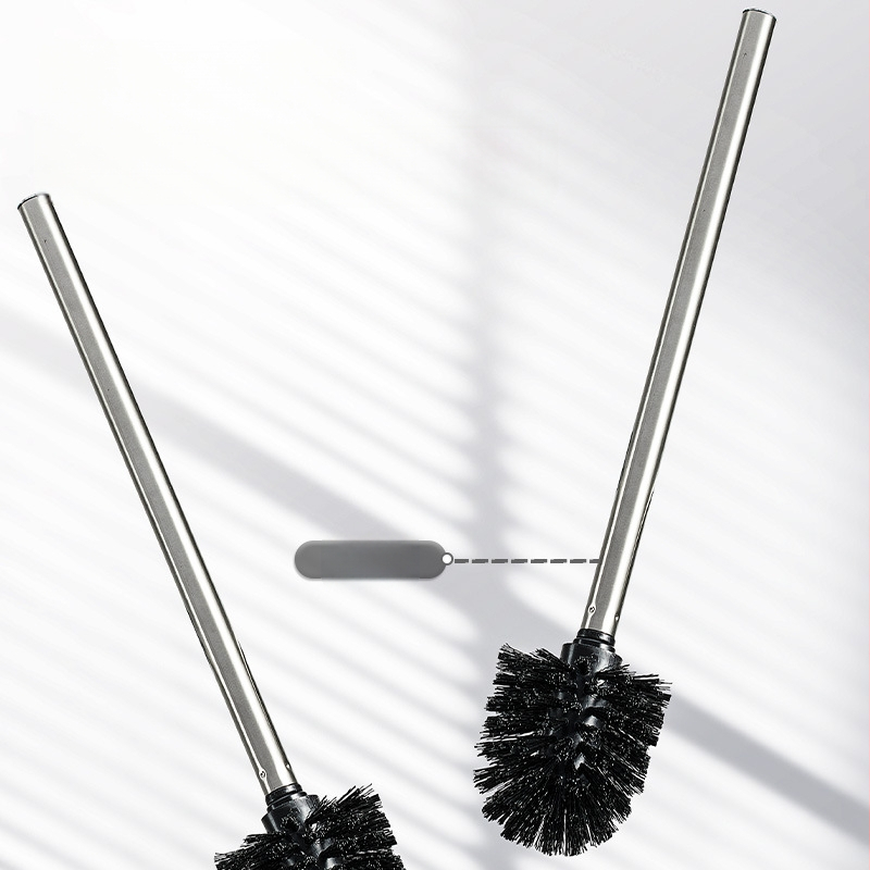 Roostevabast terasest WC-hari komplekt seinakinnitusega vaakumklambriga ja pikk käepide (0.3 kg)