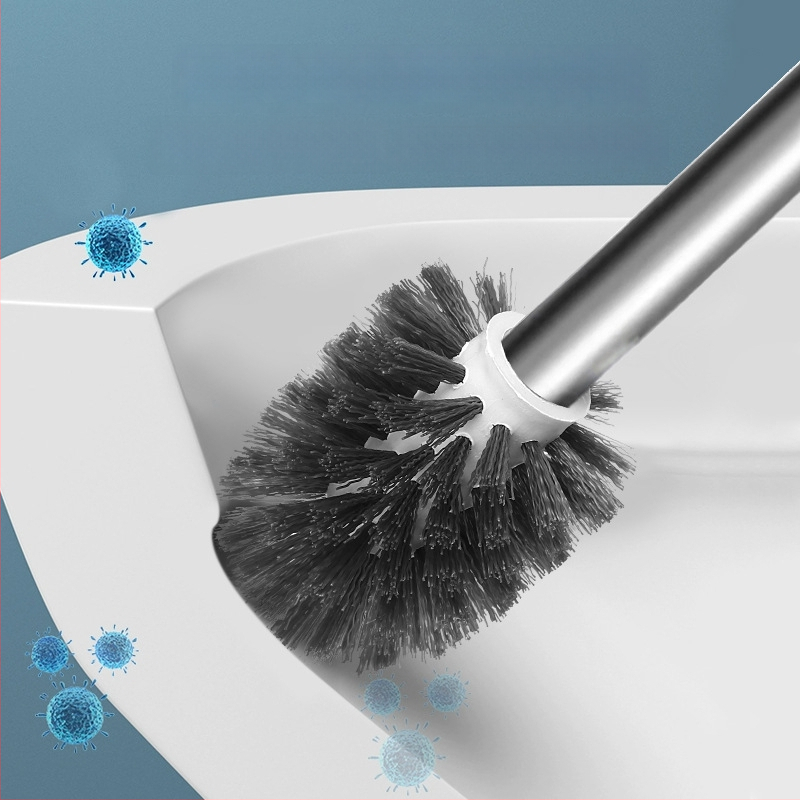 Tualetiharja pikkade käepidemetega, seinale kinnitatav, ümmarguse alusega — Independence 4901, roostevaba teras