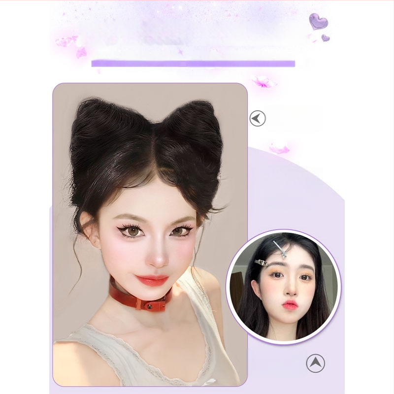 Kassi kõrvadega parukas kuklis stiilis, klipsi kinnitusega, kuumuskindlad kiud, ei värvita, Halloween jaoks