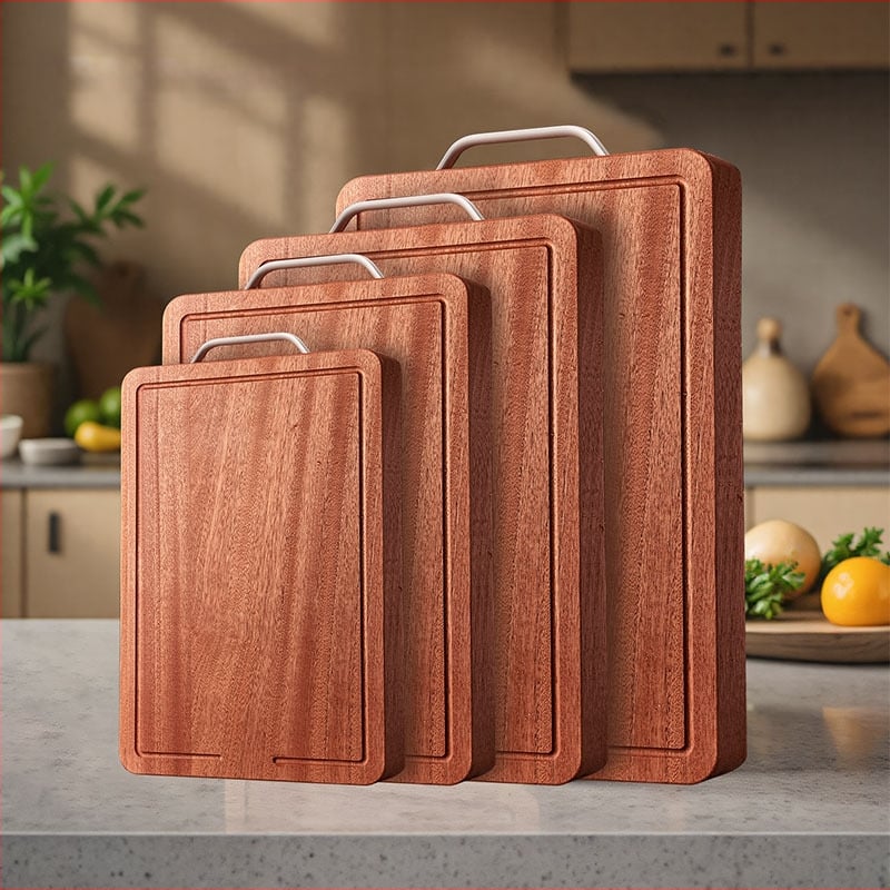 Drevená doska na krájanie, Kmd/kemanduo, obojstranná, domáce použitie, moderný minimalistický štýl