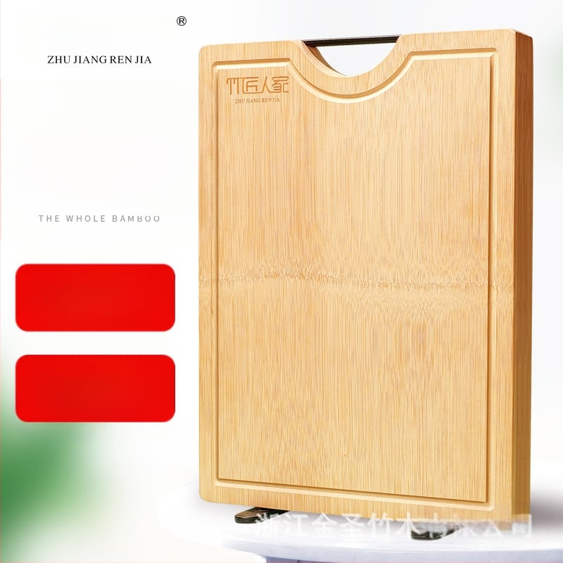 Doska na krájanie z bambusu do kuchyne, antibakteriálna, čínsky tradičný štýl, s vertikálnym dizajnom