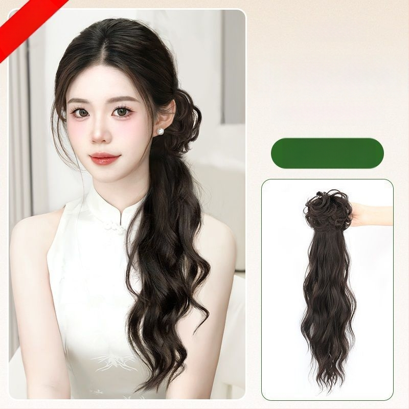 Parukas ar zemu astiņu – karstumizturīgs vads, ei sobi karstajam krāsošanai, sobib iga naha toonile ja näokuju, model: Wig ponytail