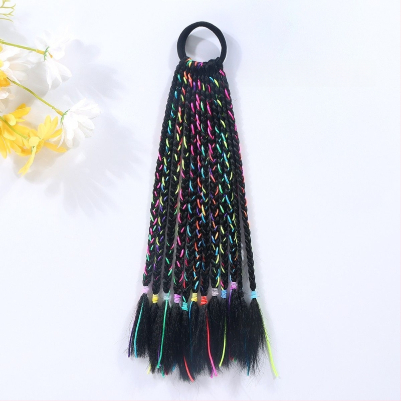 Laste parukas ar asti, käsitsi kootud, kuumakindel siid