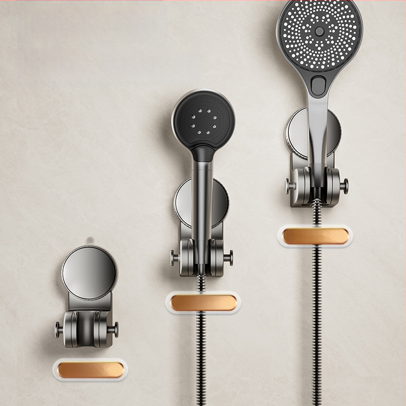 Siurbimo dušo laikiklis — be gręžimo, reguliuojama dušo galvos pagrindas, plastikas, modelis 137