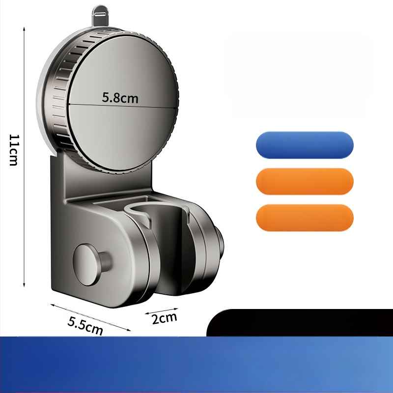 Siurbimo dušo laikiklis — be gręžimo, reguliuojama dušo galvos pagrindas, plastikas, modelis 137