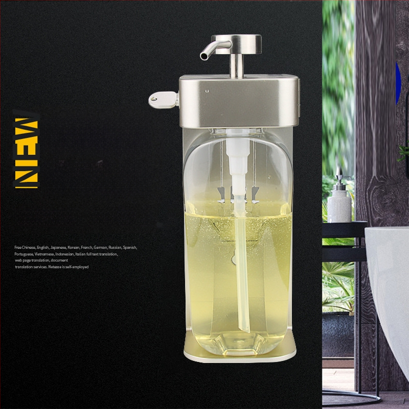 Sieninis muilo dozatorius – nerūdijančio plieno ir plastiko konstrukcija, galvų variantai: viengubas/dvigubas/trigubas, rankinis spaudimas, injekcinis formavimas, lengvas prabangos stilius