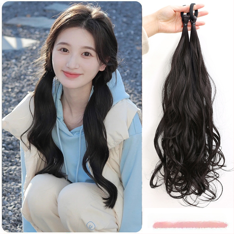 Parukas kahekordse hobusesabaga, sobib kõrge hobusesaba loomisel, kuumuskindlad kiududest, Guifu Ya kaubamärk, mudel 000123