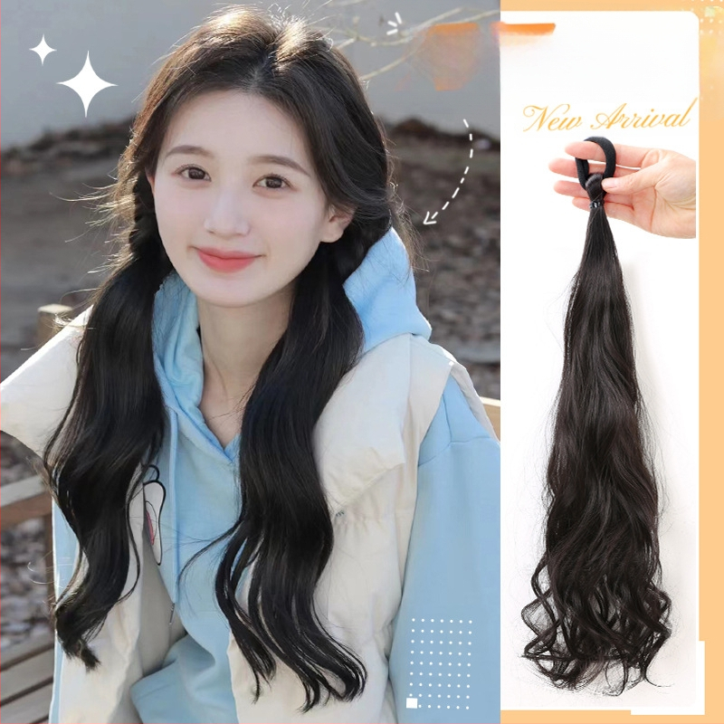 Parukas kahekordse hobusesabaga, sobib kõrge hobusesaba loomisel, kuumuskindlad kiududest, Guifu Ya kaubamärk, mudel 000123