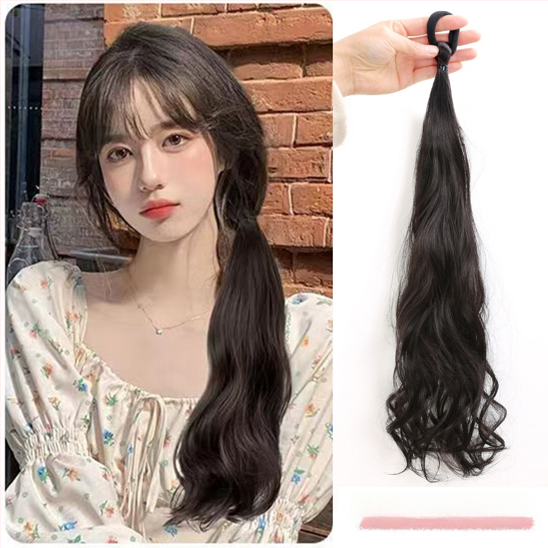 Parukas kahekordse hobusesabaga, sobib kõrge hobusesaba loomisel, kuumuskindlad kiududest, Guifu Ya kaubamärk, mudel 000123