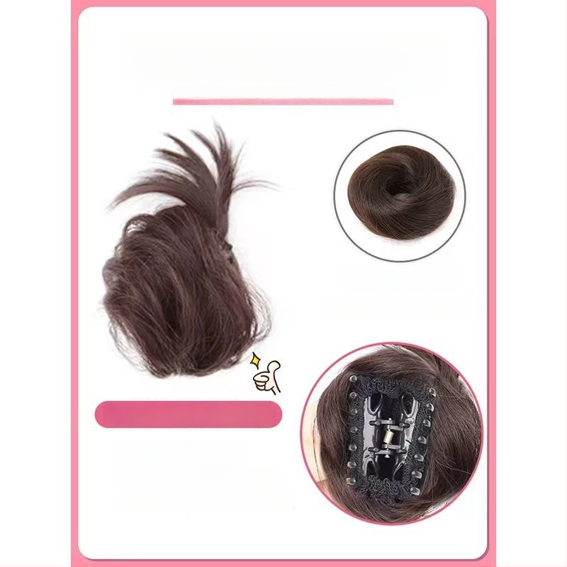 Naisepa parukas ponnytail stiiliga, realistlikud juuksed, külgnurk ja loomulik updo, kõrge temperatuuriga traat, mehhanism, värvimine või perm pole lubatud