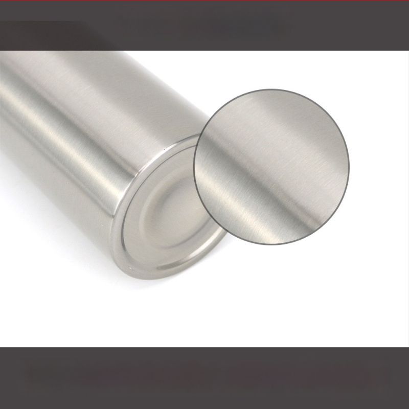 304 nerūdijančio plieno dozatorius buteliukas muilui, rankų dezinfekavimui, dušo gel, losjonui ir šampūnui — šlifuota paviršiaus, paspaudimo mechanizmas, šiuolaikinis minimalistinis dizainas