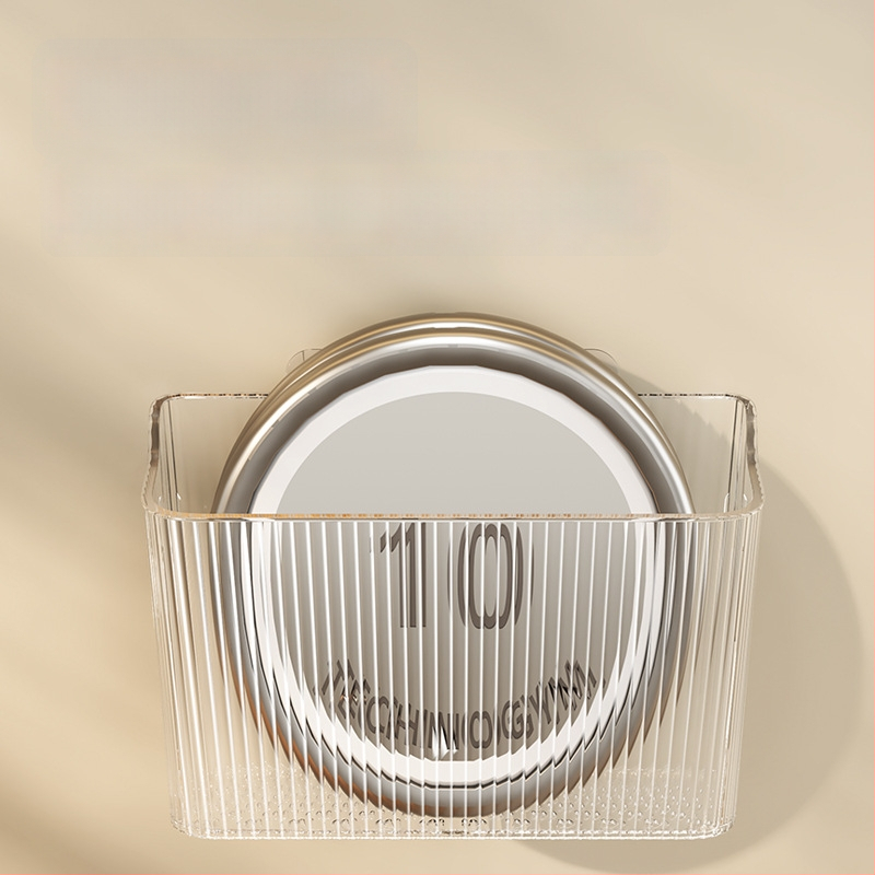 Köögihoiukorv – plastikust, seinale riputatav organiseerija puuviljadele ja köögiviljadele, kaasaegne minimalistlik stiil, välja anti 2024. aastal