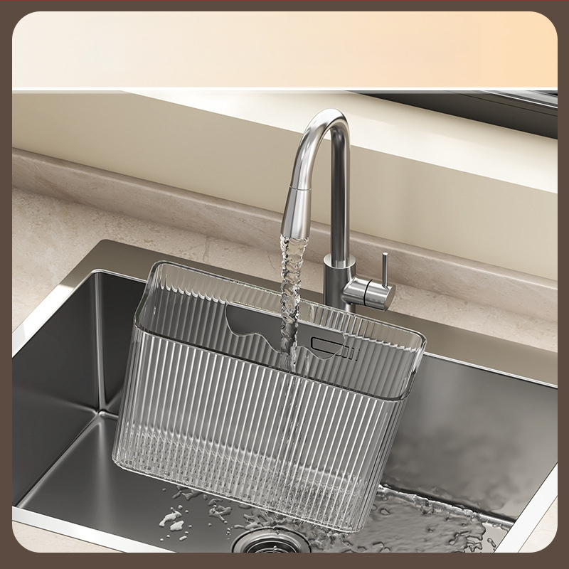 Köögihoiukorv – plastikust, seinale riputatav organiseerija puuviljadele ja köögiviljadele, kaasaegne minimalistlik stiil, välja anti 2024. aastal