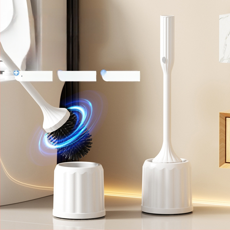 Elektrinis tualeto šepetėlis su sieniniu laikikliu, modelis MZ-008, mechaninis veikimas, USB įkrovimas, be laikmačio