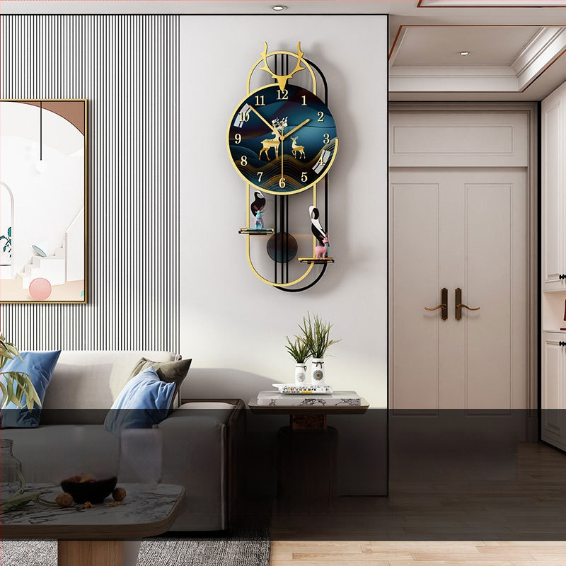 Moderný oválny nástenný hodiny s pohonom JPOK T3, ciferník z plexisklu, napájanie batériou