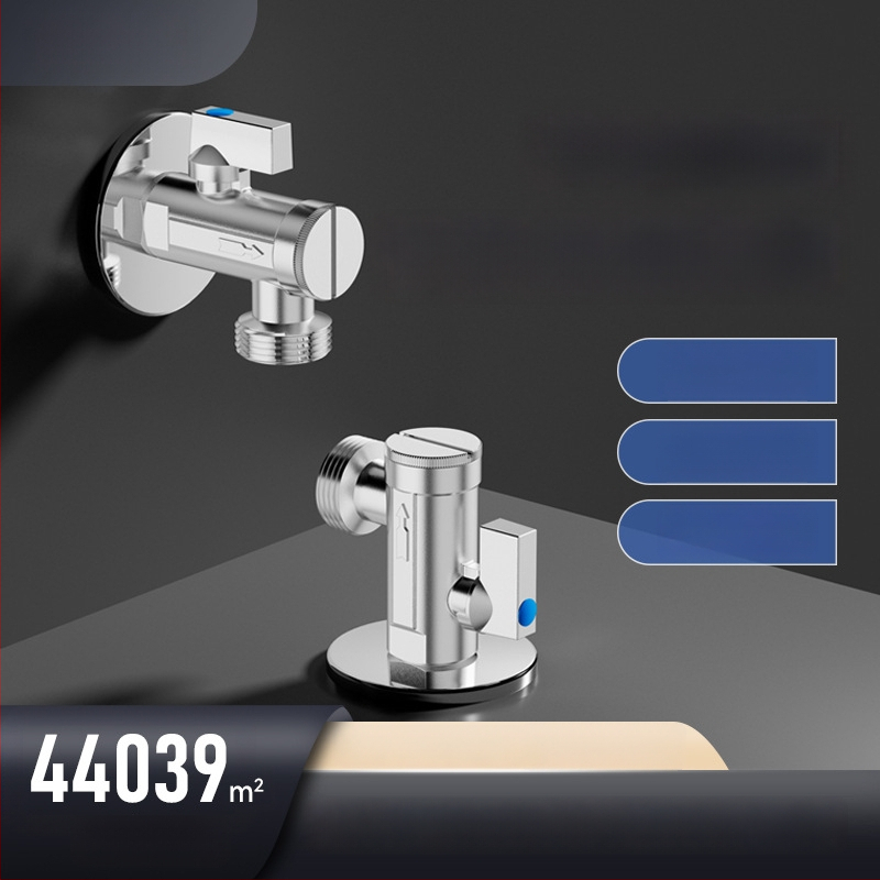 Täielikult vasest valmistatud kõrge vooluhulgaga nurgaventiil nutikatele WC-dele, filtrivõrguga, mudel 2119A, CE sertifikaat.