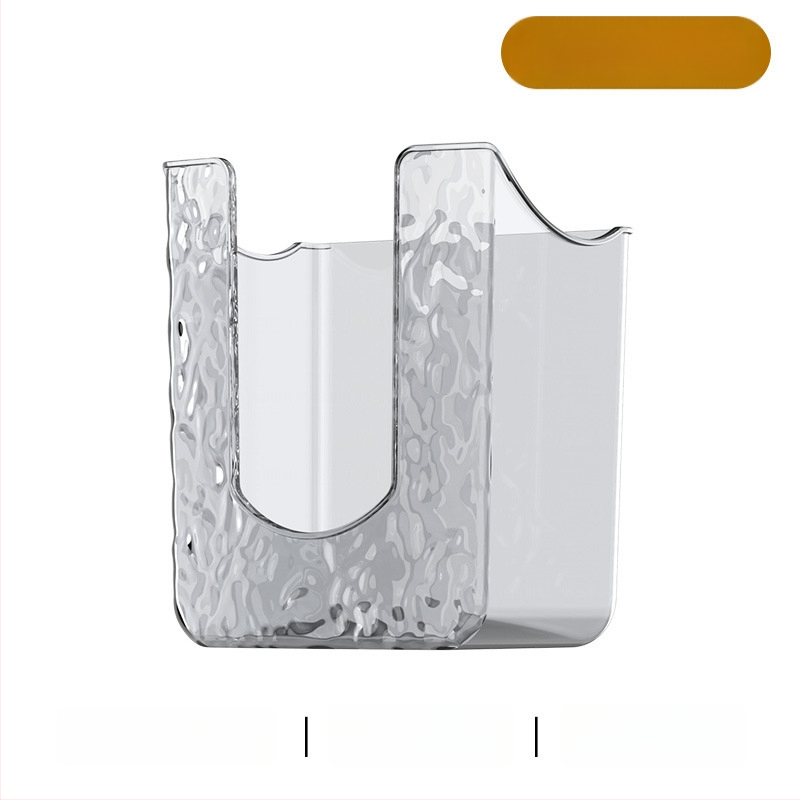 Seinasse kinnitatav niiskete salvrättide kast ja tualettpaberi hoidja, veekindel plastik, puurimata, mitmekülgne vannitoa korraldaja