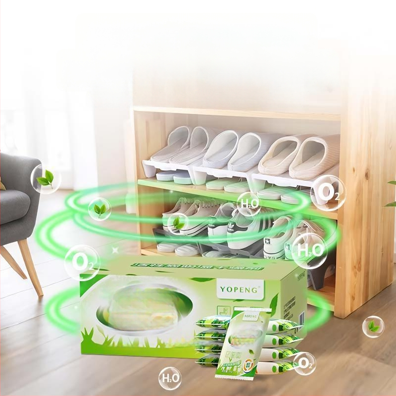 Festan Aktiivsüsiniku desikant koduseks kasutamiseks — niiskuse imemine ja kuivatamine, looduslik lõhn, 50 g × 10 kotikesed, karbis, lameda paigutus