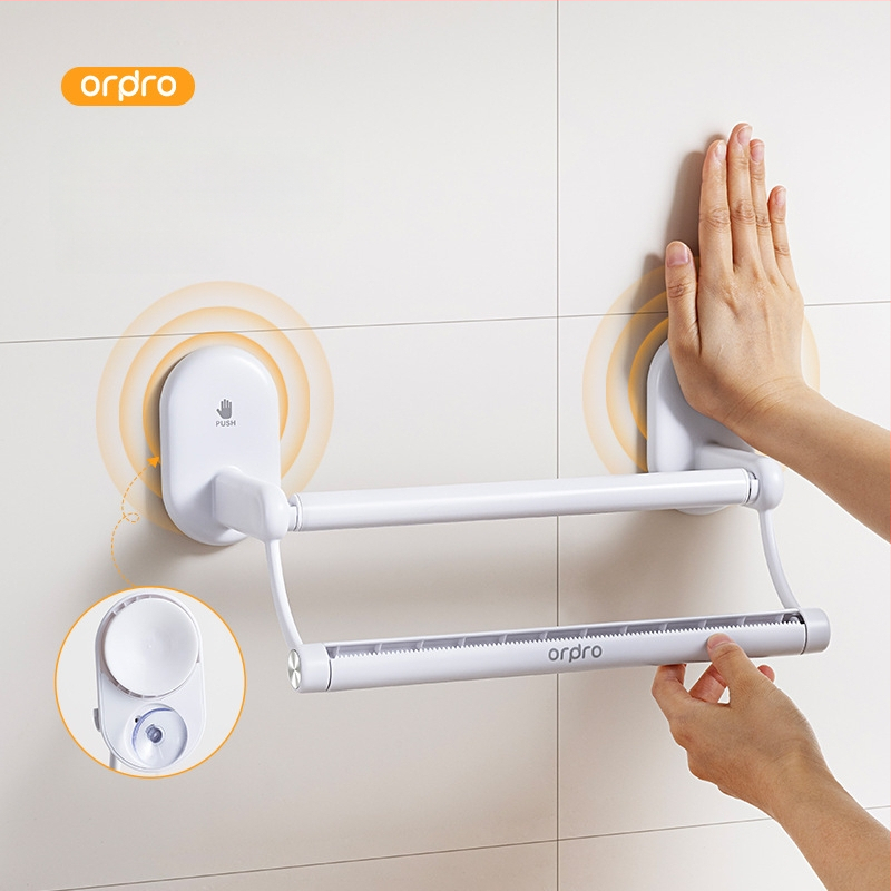 Köögipaberi rulli hoidja imava kinnitusiga – ABS, mudel C13004, kaasaegne minimalistlik stiil, sobib paberi rullidele, mitmekülgne