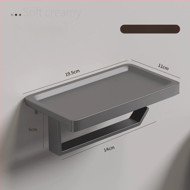 WC-paberirulli hoidja, Space alumiinium, mudel 102-JZJ-NB, kaasaegne minimalistlik stiil, sobib rullpaberiga