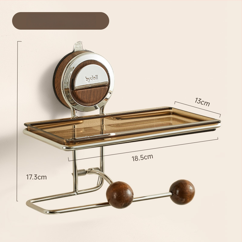 Vannitoa paberrulli hoidja, seinakinnitusega, puurimist vajamata, imemiskorkiga, plastist, mitmekülgne