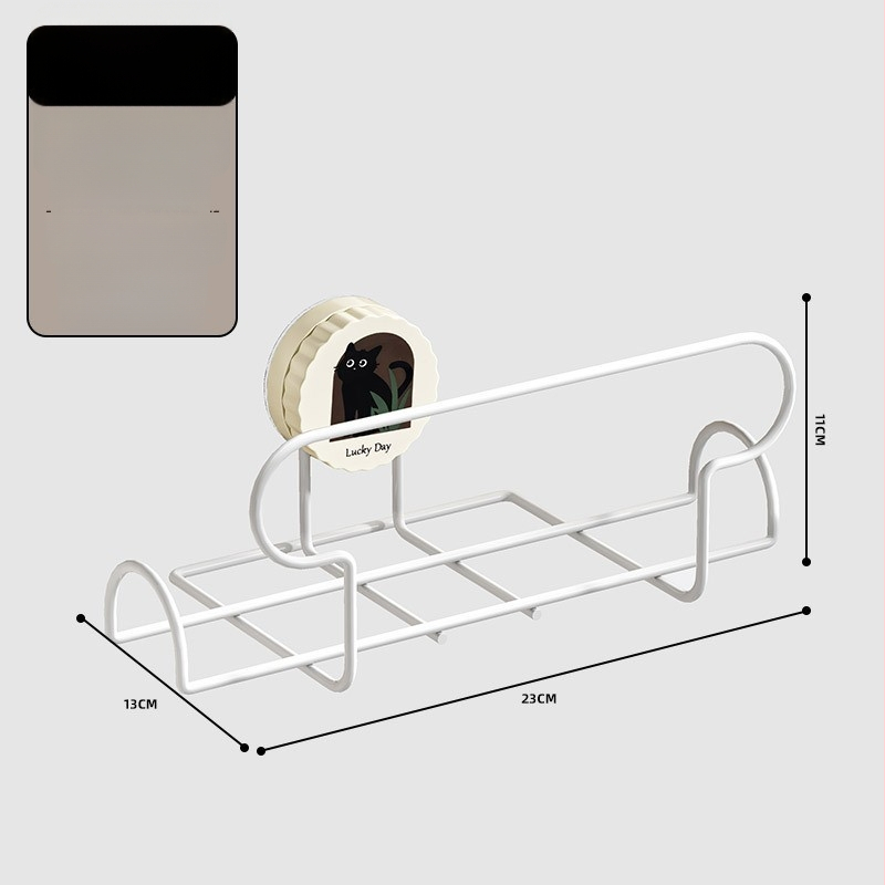 Siurbimo puodelio laikiklis šlapioms servetėlėms — sieninis popieriaus rankų laikiklis virtuvėje ir vonioje (ABS+geležis, elektroplatavimas)