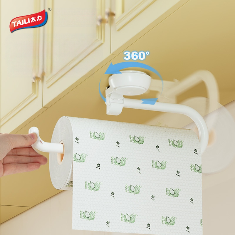 Taili ABS sieninis popieriaus ritinio laikiklis, su išlenktais kampas, injekcinio formavimo technologija, šiuolaikiškas minimalistinis stilius