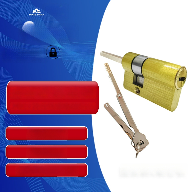 Zámkový cylindr s odtlačkom prsta, meď, automatický, proti krádeži, trieda C, pre inteligentné dvere