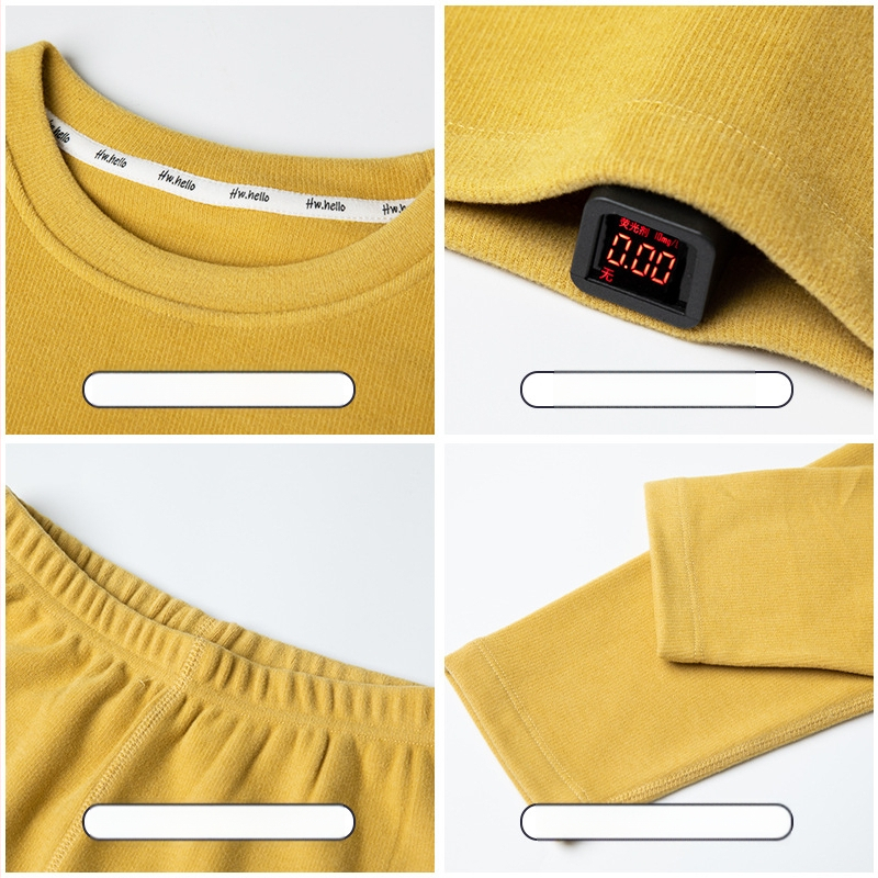 Vaikų terminis komplektas viršutiniam ir apatiniam drabužiui, dvipusis fliso pamušalas, storas, šiltas namų drabužiai