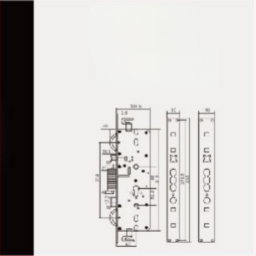 Telo zámku – oceľ, model 01112, značka Purrucker/Prucker, rozsah použitia 40-78, hmotnosť 5