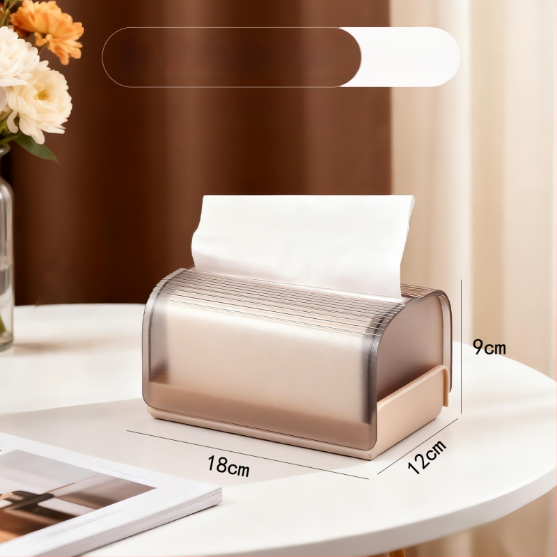 AK896 taskurätikute karp vedrumehhanismiga, PP+PET; mitmekülgne, sobib autole, eluruumile ja vannitoa jaoks