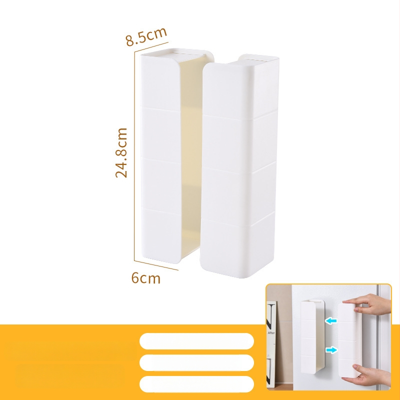 Jaotatud magnetiline salvrätikukarp – plastikust, sobib märgade salvrätikute jaoks, mitmekülgne, kaasaegne stiil