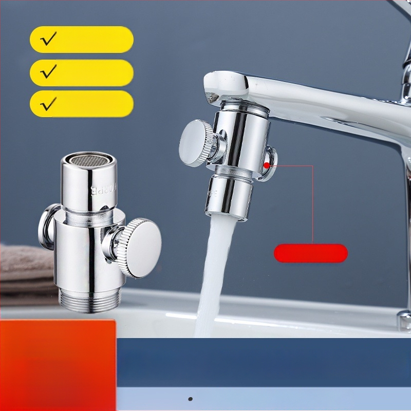 Noplūdes novēršanas ierīce virtuvei un vannas krānam, vienas pogas ūdens apturēšanas vārsts, noplūdes savienotājs
