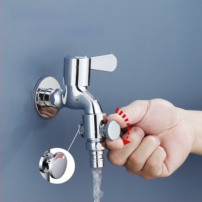 Noplūdes novēršanas ierīce virtuvei un vannas krānam, vienas pogas ūdens apturēšanas vārsts, noplūdes savienotājs