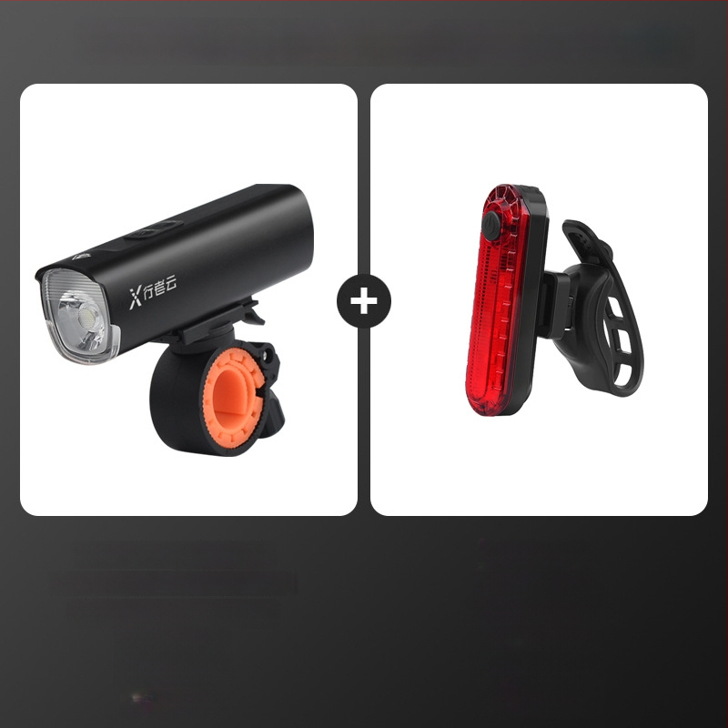 Kalnų dviračio žibintas iš aliuminio lydinio, USB įkrovimas, atsparus vandeniui, naktiniam važiavimui kalnų dviračiu