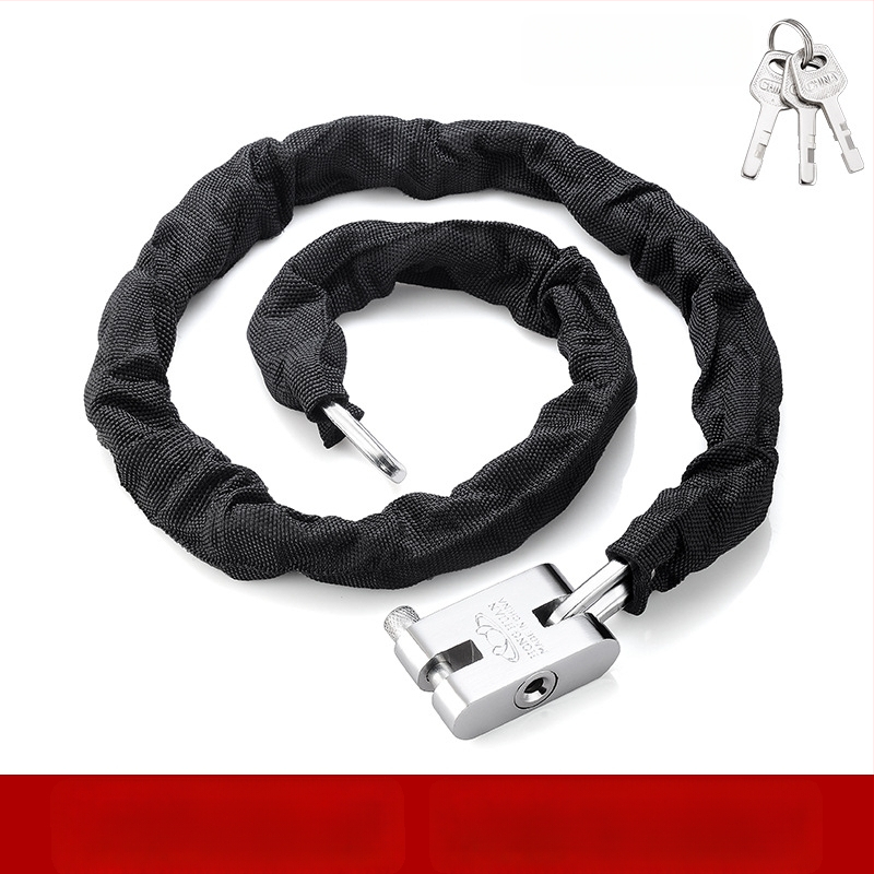 Yaxin grandinės spyna, mangano plienas, skirta dviračiams, motociklams ir elektrinėms transporto priemonėms, šiuolaikinis minimalistinis dizainas