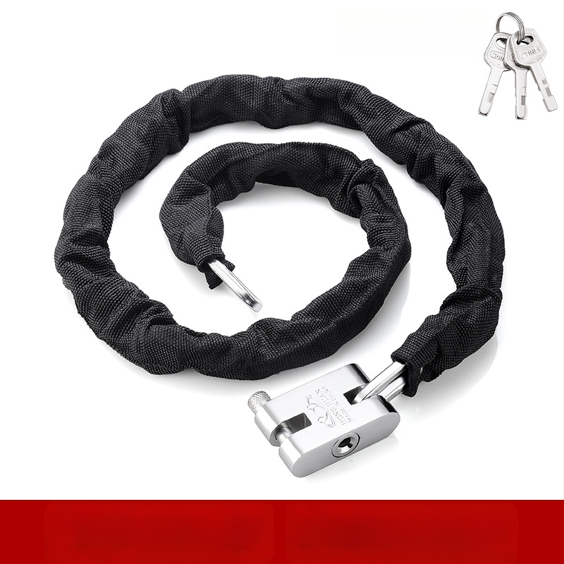 Yaxin grandinės spyna, mangano plienas, skirta dviračiams, motociklams ir elektrinėms transporto priemonėms, šiuolaikinis minimalistinis dizainas