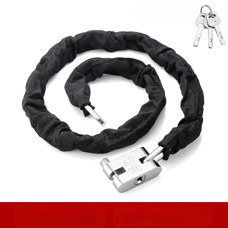 Yaxin grandinės spyna, mangano plienas, skirta dviračiams, motociklams ir elektrinėms transporto priemonėms, šiuolaikinis minimalistinis dizainas