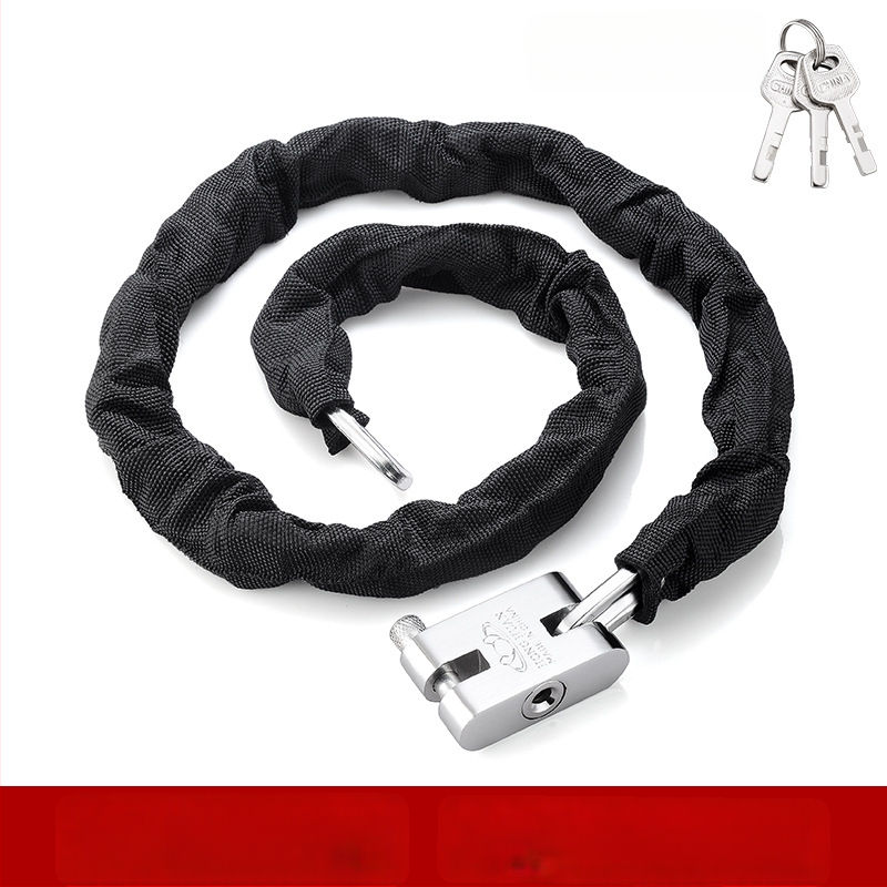 Yaxin grandinės spyna, mangano plienas, skirta dviračiams, motociklams ir elektrinėms transporto priemonėms, šiuolaikinis minimalistinis dizainas