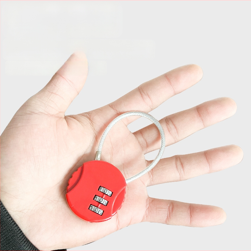 Biscuit Lock mokyklinėms kuprinėms, kuprinėms ir lagaminams su ratukais; U formos plieninio troselio kombinuotas užraktas; mini pieštukų dėžutės užraktas