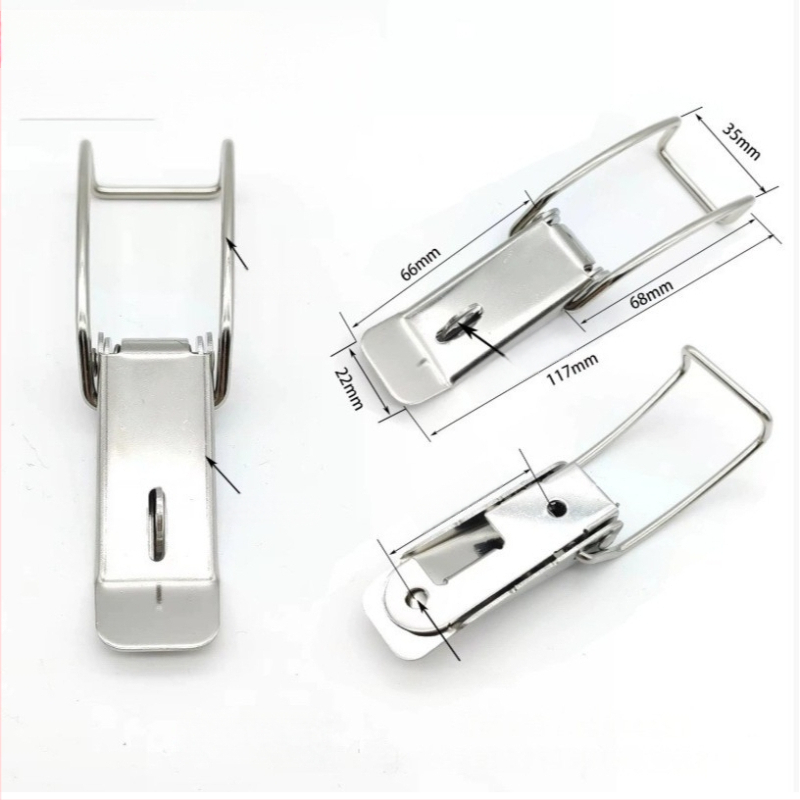 Duckbill sagtis diržams, krepšiams ir bagažui — 1,6 geležies nikeliu dengtas, svoris 48 g, modernus minimalistinis stilius, logotipo spauda galima