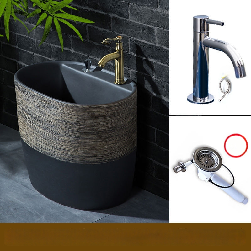 Keramikinis šluotų baseinas namų naudojimui su vandens tiekimu