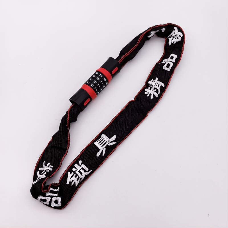 Mehaaniline parooliga kettlukustuv jalgrattale, terasest kett 90 cm, 4,4 mm vardavõimsus, mudel mmbls610