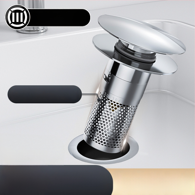 Valamu drenaaž - 304 roostevabast terasest, põrgetüüp, P-kumerus, Nine Glory