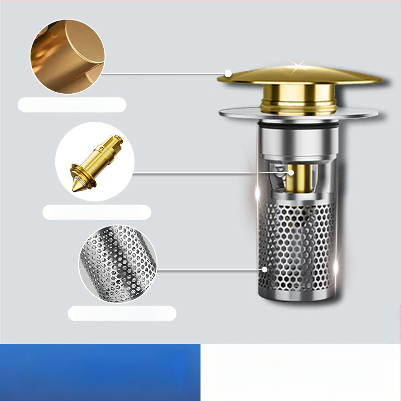 Valamu drenaaž - 304 roostevabast terasest, põrgetüüp, P-kumerus, Nine Glory