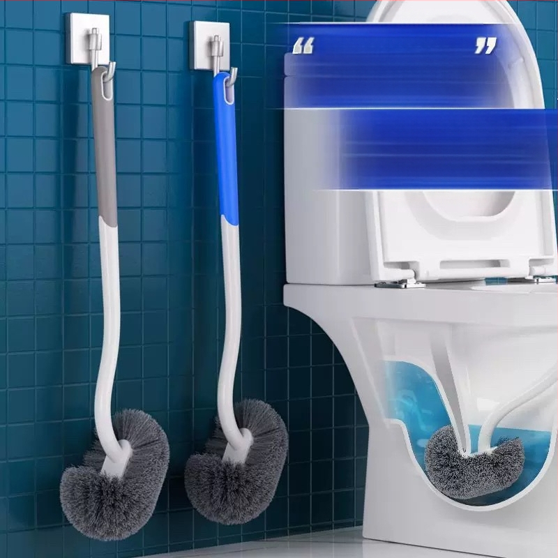 Kefa na toaletu, nástenná, s dlhým držadlom, plastová, 80 g