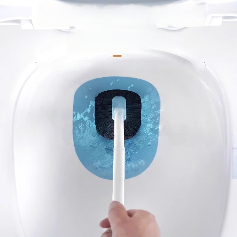 Kefa na toaletu, nástenná, s dlhým držadlom, plastová, 80 g