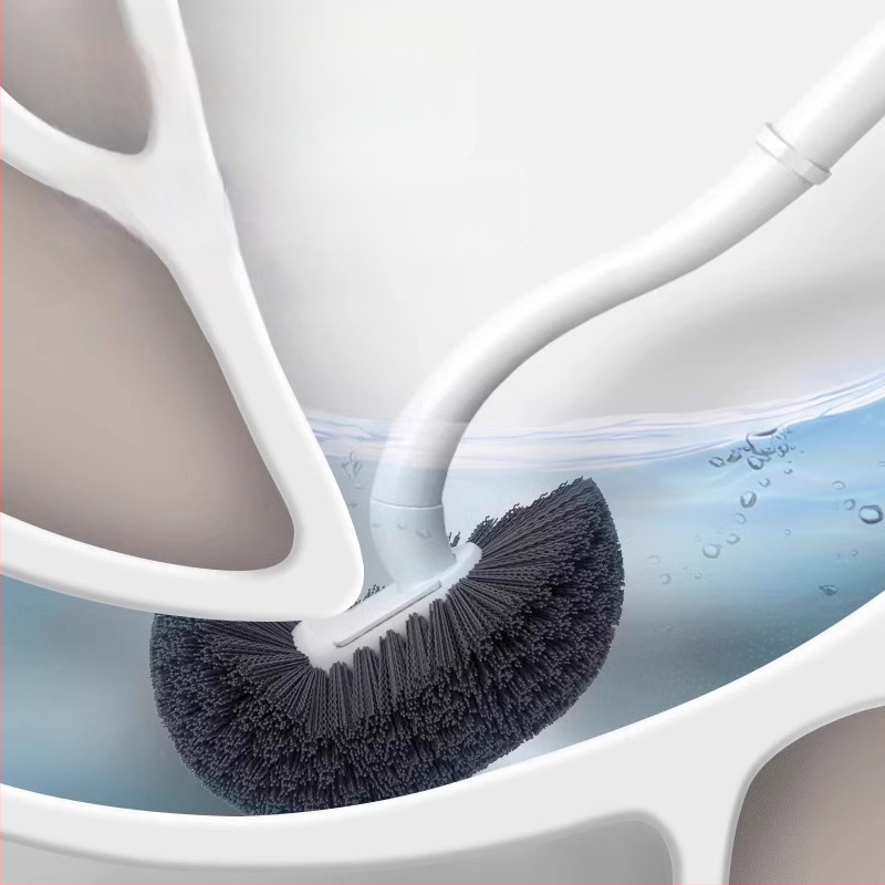 Kefa na toaletu, nástenná, s dlhým držadlom, plastová, 80 g